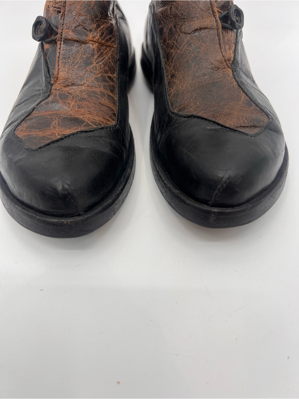 Cydwoq Measure boots Two-Tone Brown and Black Leather 6.5 - Picture 7 of 14